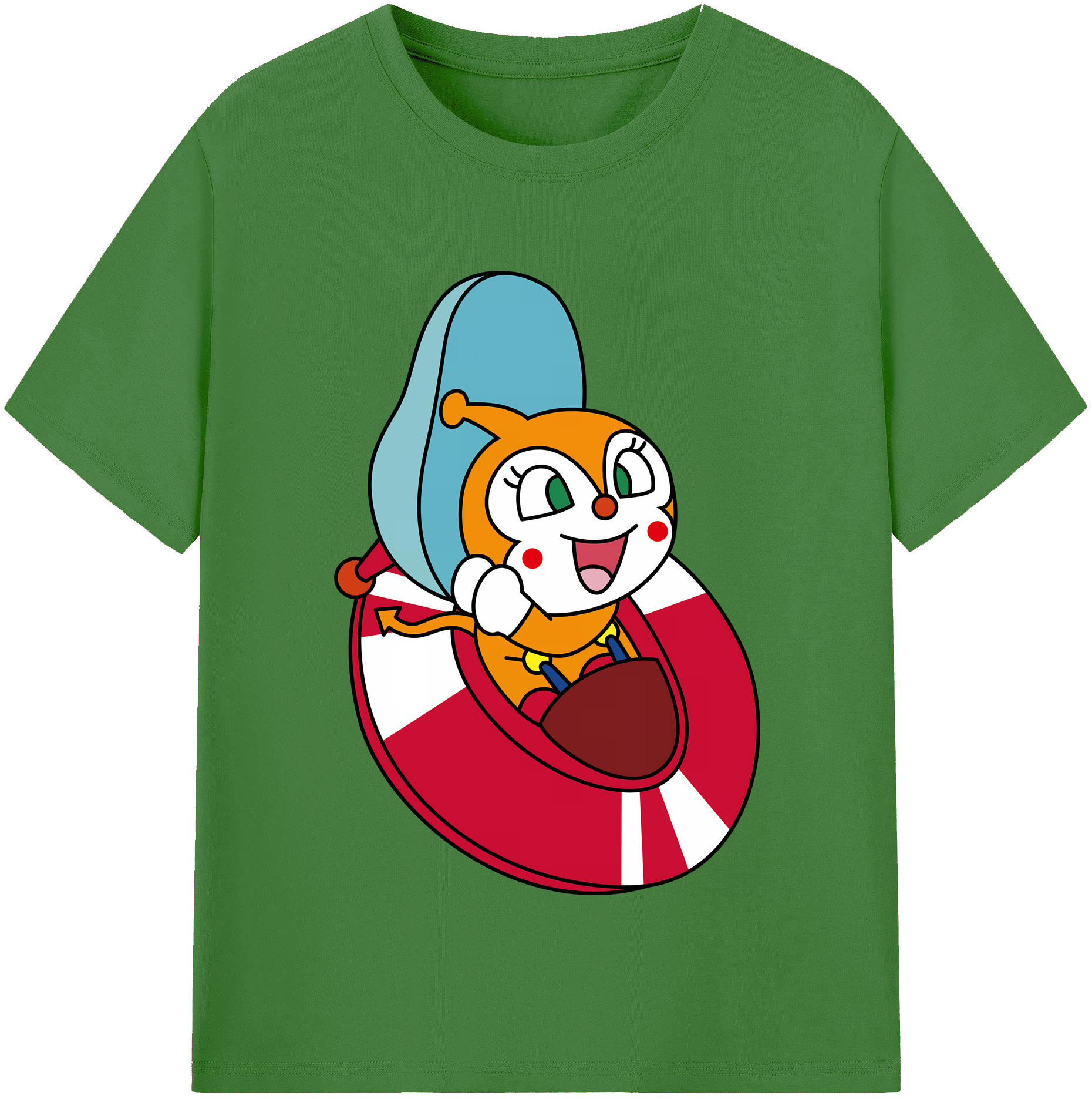 （画像用） アンパンマン Anpanman レディースカジュアルプリントTシャツ（綿100％）